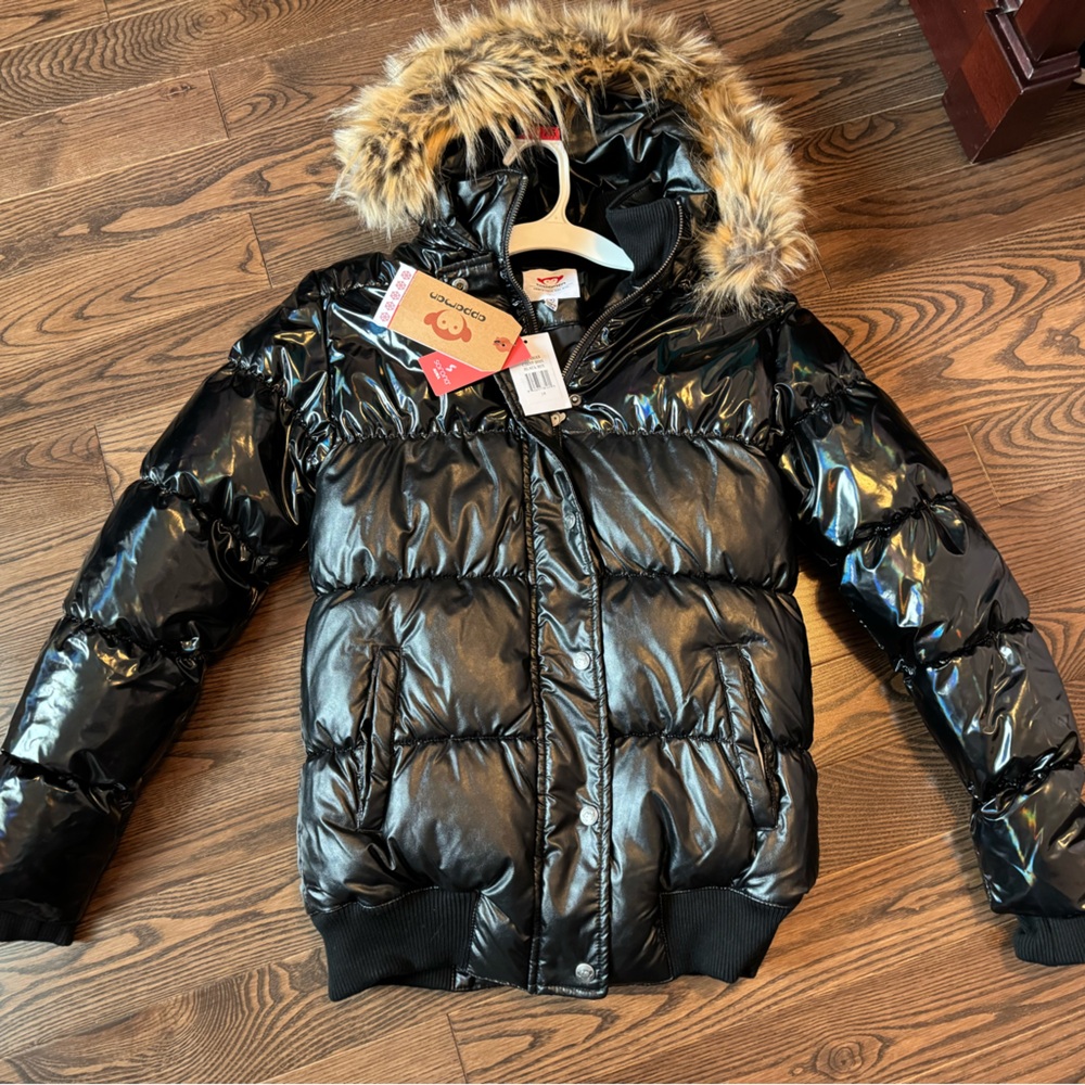 Brand New With Tags Appaman Kyla Puffer Coat (Sz 14). Color is “Black Mix.”